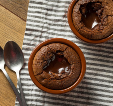 Moelleux chocolate with fleur de sel Magimix.